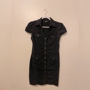 Black Button Down Dress